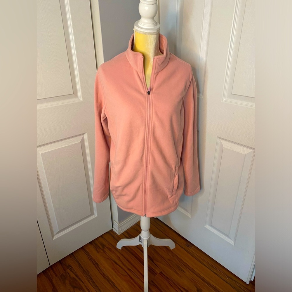 NWOT Lands’ End Pink Fleece Jacket
